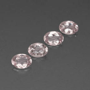 Morganite naturale rosa da  ct, taglio ovale, VVS
