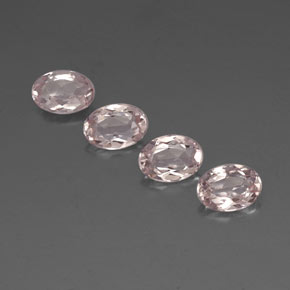 Morganite naturale rosa da  ct, taglio ovale, VVS