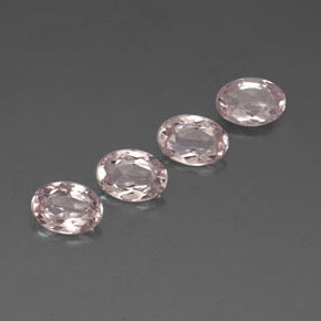Morganite naturale rosa da  ct, taglio ovale, VVS