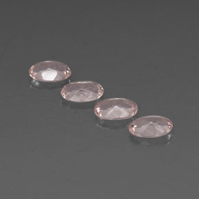 Morganite naturale rosa da  ct, taglio ovale, VVS