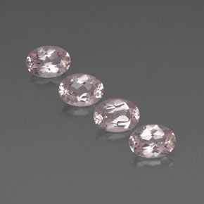 Morganite naturale rosa da  ct, taglio ovale, VVS