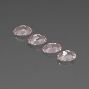 Morganite naturale rosa da  ct, taglio ovale, VVS