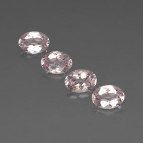 Morganite naturale rosa da  ct, taglio ovale, VVS