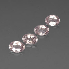 Morganite naturale rosa da  ct, taglio ovale, VVS