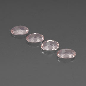 Morganite naturale rosa da  ct, taglio ovale, VVS