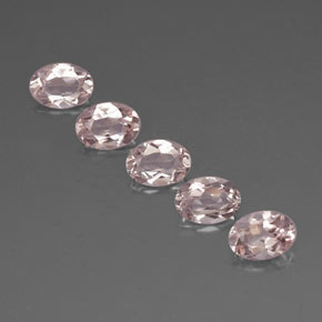 Morganite naturale rosa da  ct, taglio ovale, VVS