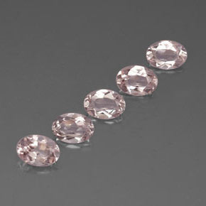 Morganite naturale rosa da  ct, taglio ovale, VVS