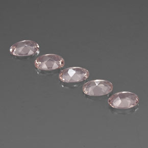 Morganite naturale rosa da  ct, taglio ovale, VVS