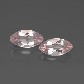 Morganite naturale rosa da  ct, marchesa, VVS