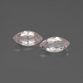 Morganite naturale rosa da  ct, marchesa, VVS