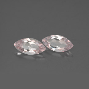 Morganite naturale rosa da  ct, marchesa, VVS
