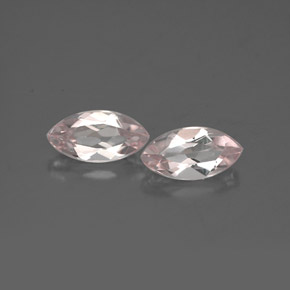 Morganite naturale rosa da  ct, marchesa, VVS