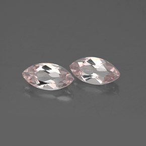 Morganite naturale rosa da  ct, marchesa, VVS