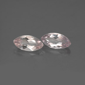Morganite naturale rosa da  ct, marchesa, VVS