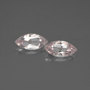 Morganite naturale rosa da  ct, marchesa, VVS