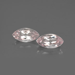 Gemme di Morganite Rosa chiaro naturale da  ct, Taglio marquise, VVS