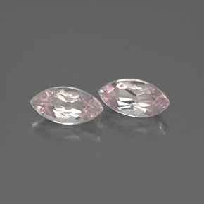 Gemme di Morganite Rosa chiaro naturale da  ct, Taglio marquise, VVS