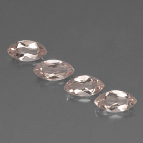 Morganite naturale rosa da  ct, marchesa, VVS