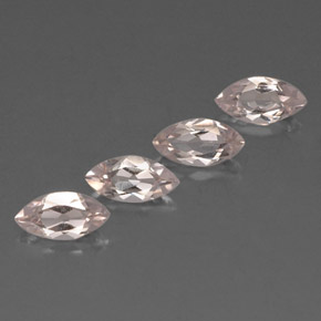 Morganite naturale rosa da  ct, marchesa, VVS