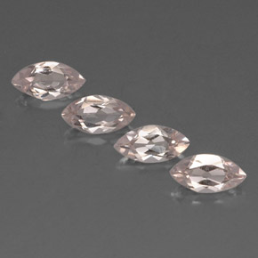 Morganite naturale rosa da  ct, marchesa, VVS