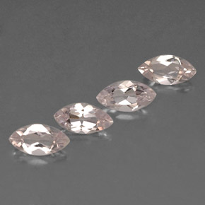 Morganite naturale rosa da  ct, marchesa, VVS