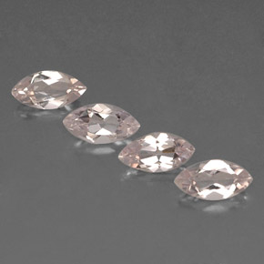 Morganite naturale rosa da  ct, marchesa, VVS