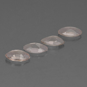 Gemme di Morganite Rosa chiaro naturale da  ct, Taglio marquise, VVS