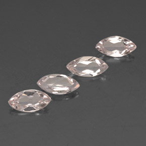 Morganite naturale rosa da  ct, marchesa, VVS