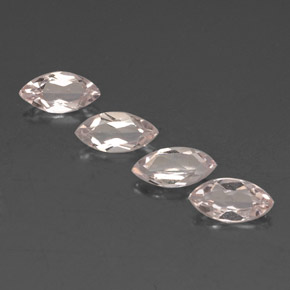 Morganite naturale rosa da  ct, marchesa, VVS