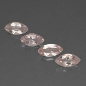 Morganite naturale rosa da 2,11 ct, marchesa, VVS