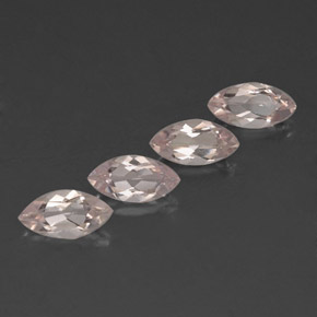 Morganite naturale rosa da  ct, marchesa, VVS