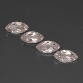 Morganite naturale rosa da  ct, marchesa, VVS