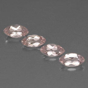 Morganite naturale rosa da  ct, marchesa, VVS