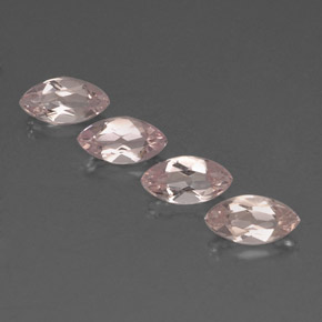 Morganite naturale rosa da  ct, marchesa, VVS