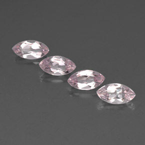 Morganite naturale rosa da  ct, marchesa, VVS