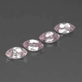 Morganite naturale rosa da  ct, marchesa, VVS