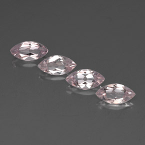 Morganite naturale rosa da  ct, marchesa, VVS