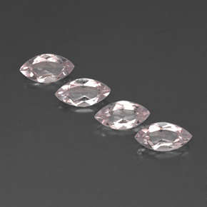 Morganite naturale rosa da  ct, marchesa, VVS