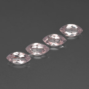 Gemme di Morganite Rosa chiaro naturale da 2.12 ct, Taglio marquise, VVS