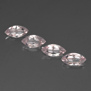 Morganite naturale rosa da  ct, marchesa, VVS