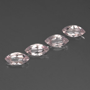 Morganite naturale rosa da  ct, marchesa, VVS