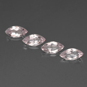Morganite naturale rosa da  ct, marchesa, VVS