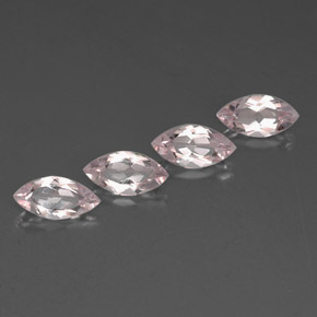 Morganite naturale rosa da  ct, marchesa, VVS