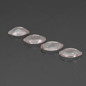 Morganite naturale rosa da  ct, marchesa, VVS