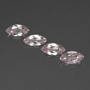 Morganite naturale rosa da  ct, marchesa, VVS