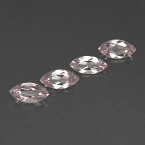 Morganite naturale rosa da  ct, marchesa, VVS