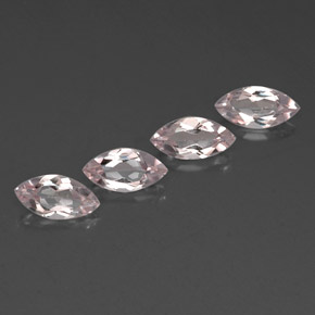 Morganite naturale rosa da  ct, marchesa, VVS