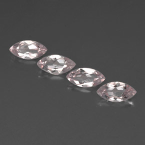 Morganite naturale rosa da  ct, marchesa, VVS