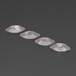 Morganite naturale rosa da  ct, marchesa, VVS