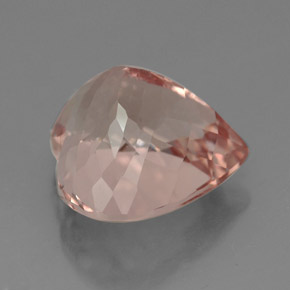 Morganite Color salmone naturale da 5.76 ct, A forma di cuore, VVS-VS
